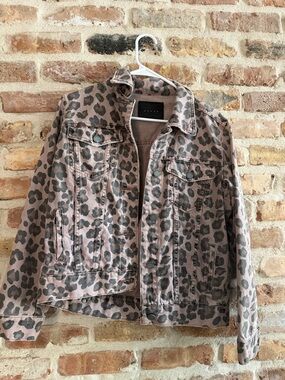 Blank NYC Cheetah Print denim jacket